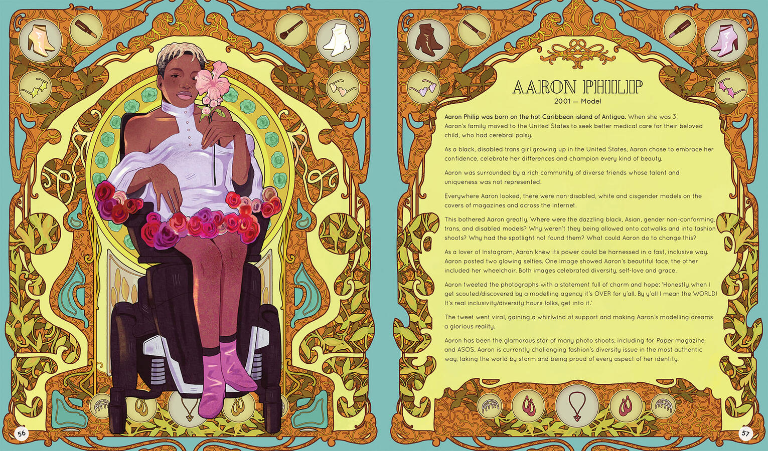 [Book Illustration] Sample spread from I Am Not A Label